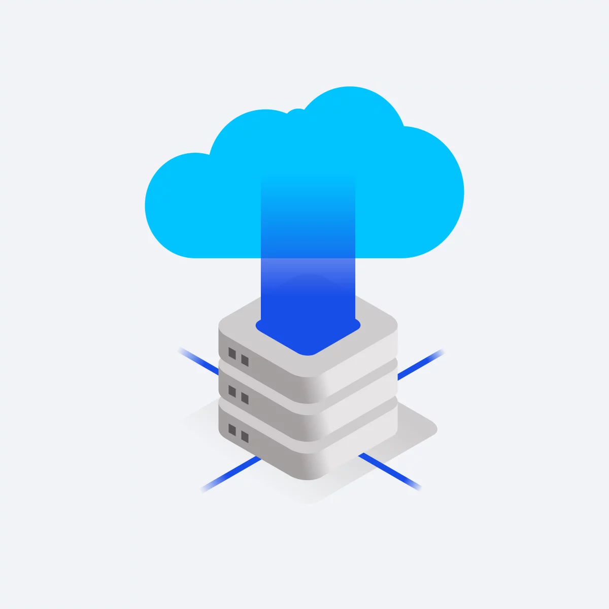 Cloud-Infrastruktur bildlich dargestellt